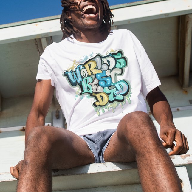 Meilleur papa T-Shirt personnalisé au monde (Créateur téléchargé)