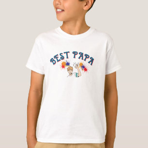Meilleur Papa" T-Shirt pour enfants - Joli design 
