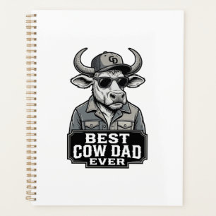 Meilleur papa vache jamais design de gravure vinta