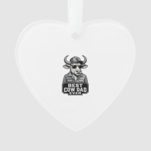 Meilleur papa vache jamais design de gravure vinta