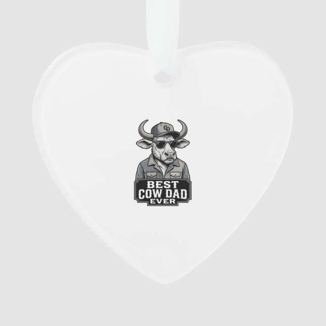 Meilleur papa vache jamais design de gravure vinta (devant)