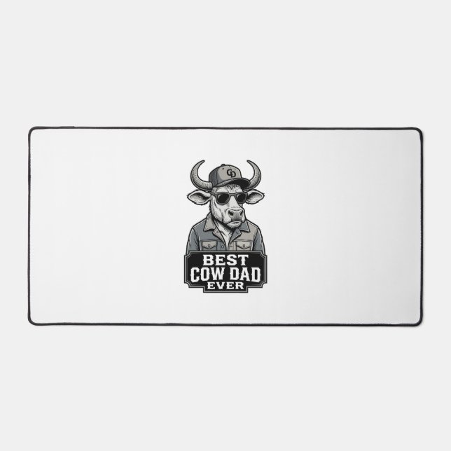 Meilleur papa vache jamais design de gravure vinta (Recto)