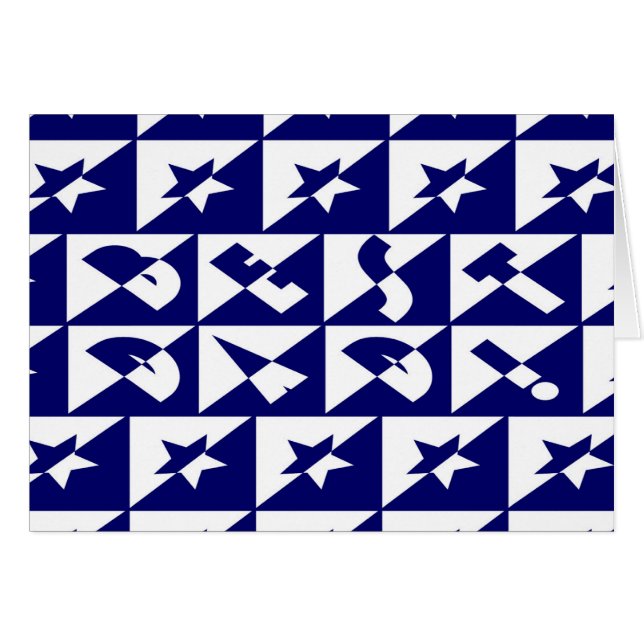 Meilleur papa Wild Texte Motif & Étoiles Bleu & Bl (Devant horizontal)