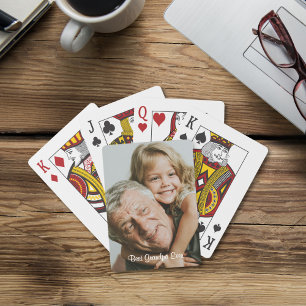 Meilleur papi Cartes à jouer personnalisées avec p