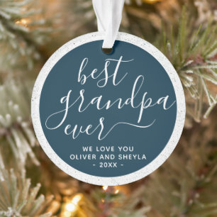Meilleur Papy Ever Texte Photo au Dos Cadeau Souve