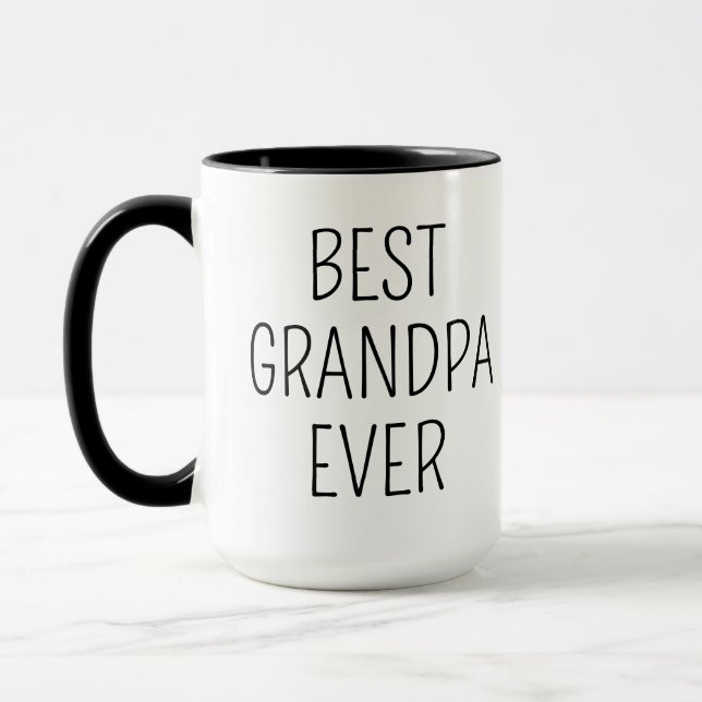 Meilleur Papy Mug, Tasse Photo Personnalisée Pour  (Gauche)