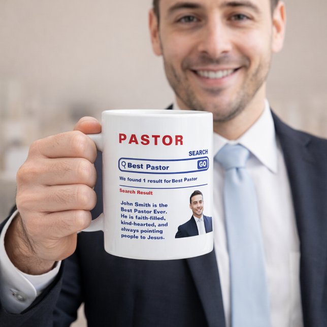 Meilleur Pasteur Jamais Photo Tasse à Café – Merci (Créateur téléchargé)