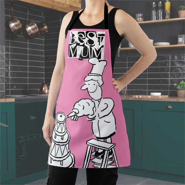 Meilleur pâtissier de maman décorant un tablier de (Créateur téléchargé)