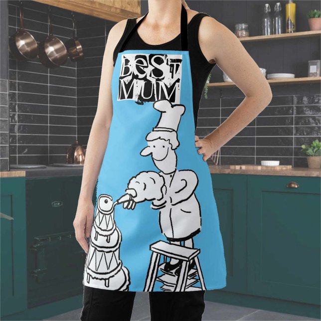 Meilleur pâtissier de maman décorant un tablier de (Créateur téléchargé)
