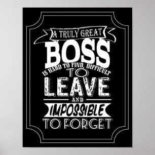 meilleur patron de tous les jours Poster imprimé