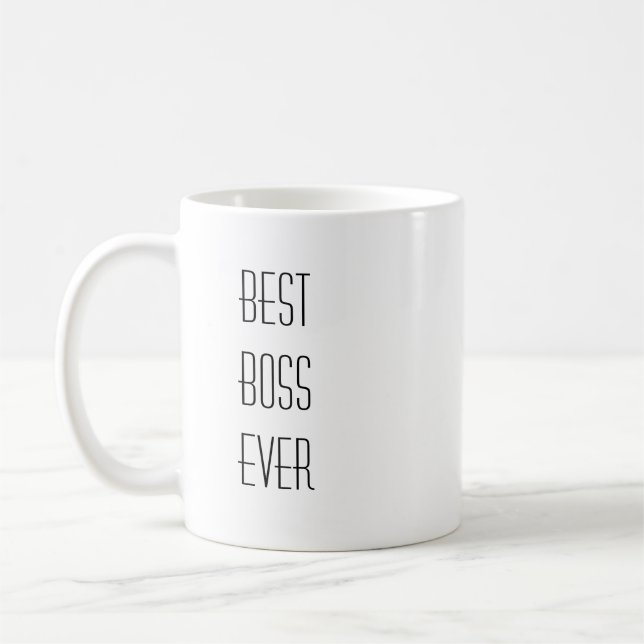 Meilleur patron jamais rae dunn inspiré tasse (Gauche)