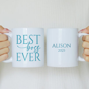 Meilleur patron jamais Tasse de café personnalisée