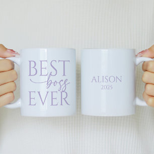 Meilleur patron jamais Tasse de café personnalisée