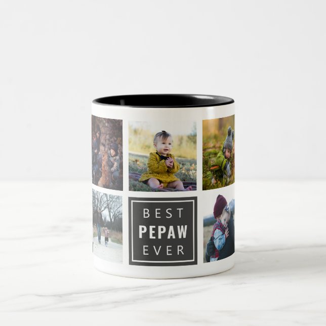 Meilleur Pepaw Jamais Photo Mug Personnalisé (Centre)