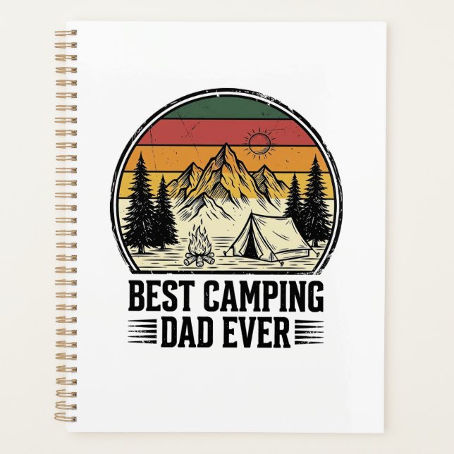 Meilleur père de camping jamais conception de chem (Devant)