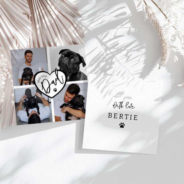 Meilleur père de chien | Collage de photos (Créateur téléchargé)