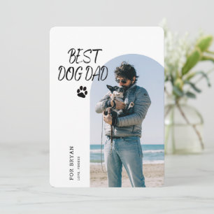 Meilleur père de chien jamais   Carte photo de Fêt