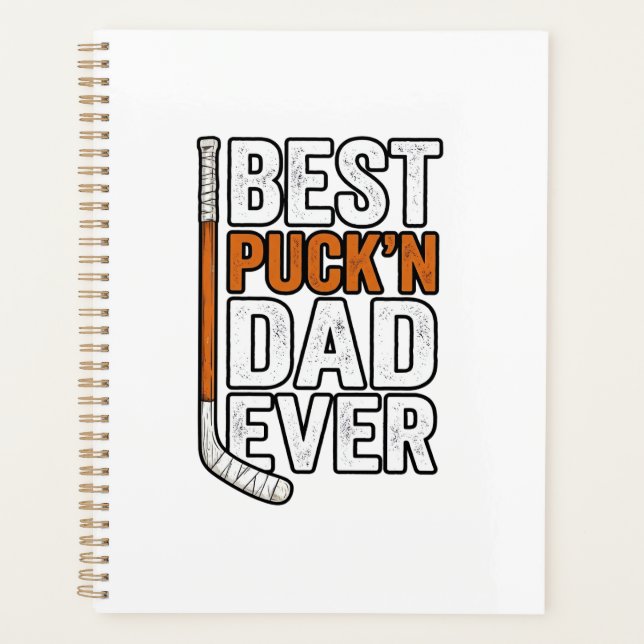 Meilleur Père de Hockey Puck'n Papa Conception Vec (Devant)