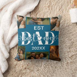 Meilleur Père du Monde Coussin de Lancer – Photo P