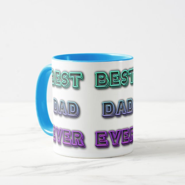 MEILLEUR PÈRE JAMAIS COMBATTRE Mug (Devant gauche)