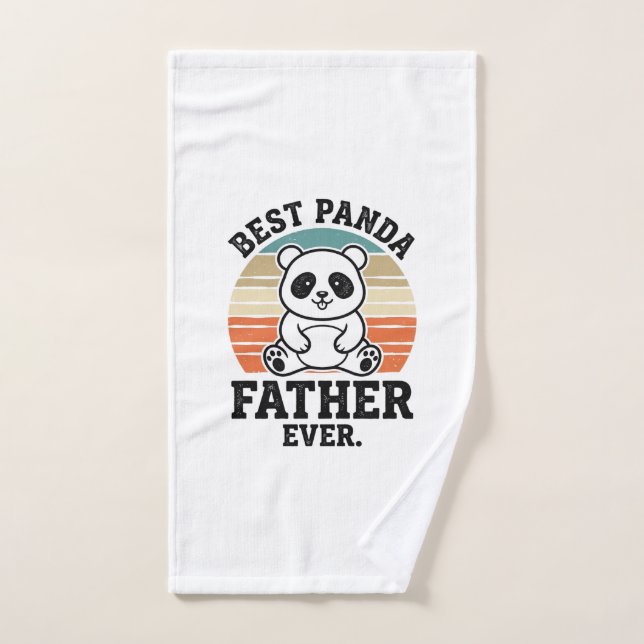 Meilleur Père Panda Jamais Conception de Chemise V (Serviette à main)