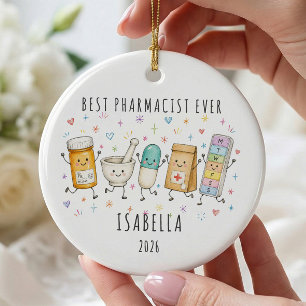 Meilleur pharmacien jamais Ornement personnalisé