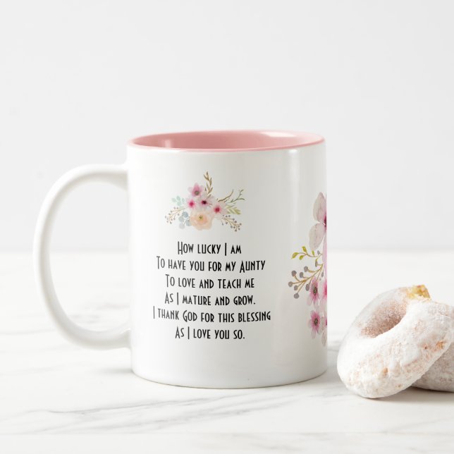 MEILLEUR POÈME DE MUG DE LA TÊTE, Personnalisé (Avec donut)