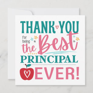 Meilleur Principal Jamais, Carte Cadeau Principal 