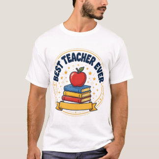 Meilleur Prof Ever Apple T-Shirt Rétro