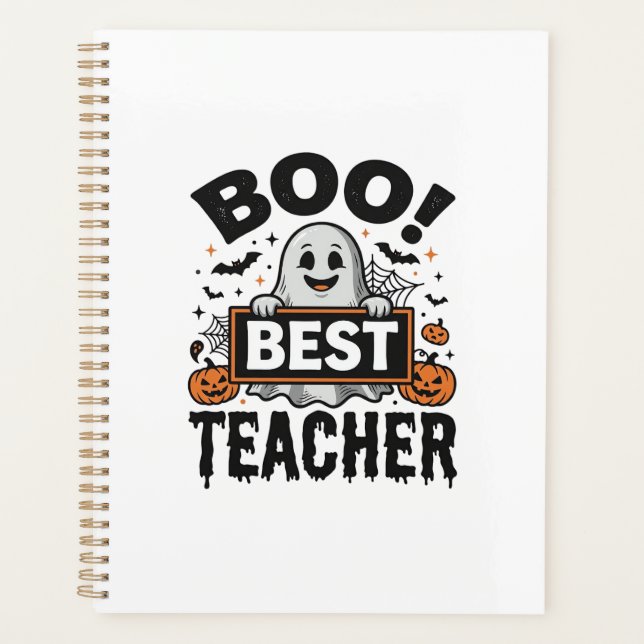 Meilleur Professeur Boo Design Halloween Vintage_ (Devant)