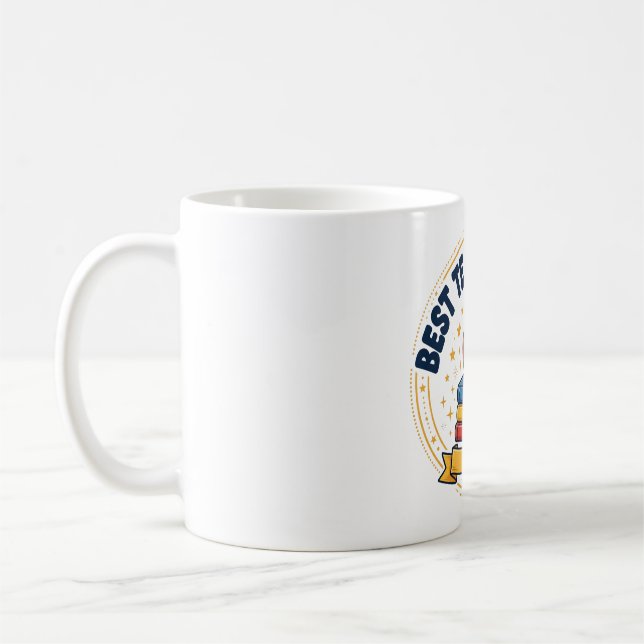 Meilleur Professeur Jamais Mug Café Rétro Apple (Gauche)
