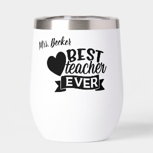 Meilleur professeur jamais personnalisé noir