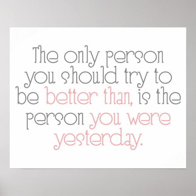 Meilleur Que Vous Étiez Poster Hier (Devant)