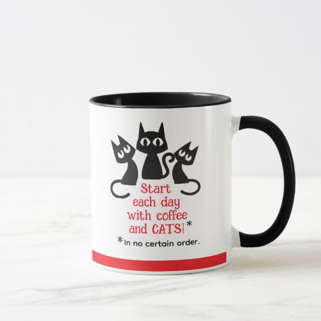 Meilleur Rire ! Funny Chat thème cadeau Mug (Droite)