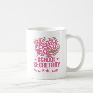 Meilleur secrétaire Personalized Mug d'école des