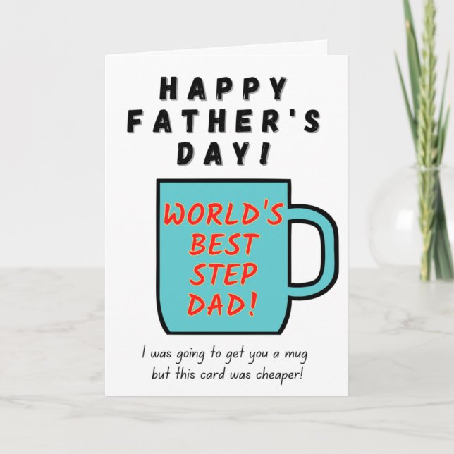 Meilleur stepdad du monde - carte Fête des pères (Devant)