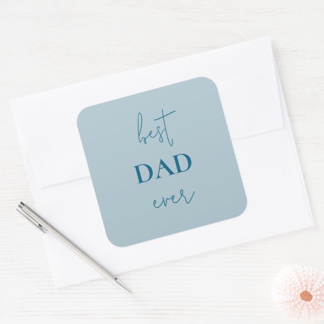 Meilleur Sticker Papa Jamais | Cadeau fête des pèr (Enveloppe)