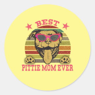 Meilleur Sticker pour Pitbull Maman