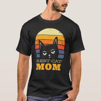Meilleur T-Shirt de Maman de Chat Ever, Femme au C