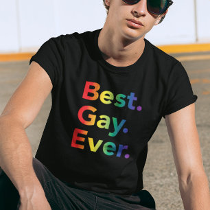 Meilleur T-Shirt Drapeau Arc-en-Ciel LGBT Gay Ever