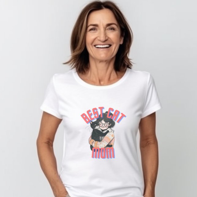 Meilleur T-shirt Maman Chat, Cadeau pour Maman Cha (Créateur téléchargé)