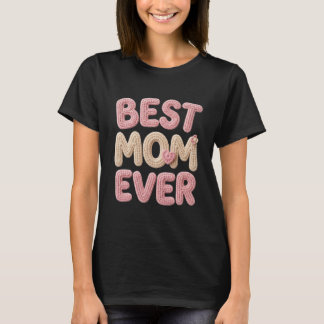 Meilleur T-Shirt Mignon Style Crochet pour Maman