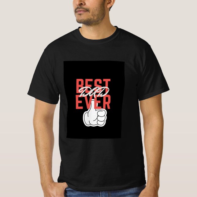 Meilleur T-shirt Papa Pour Fête des pères (Devant)