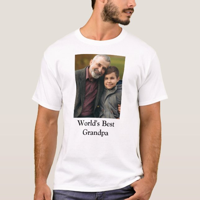 Meilleur T-shirt papi au monde (Devant)