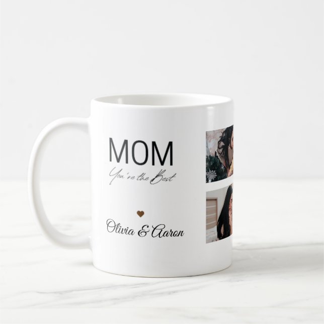 Meilleur Tasse Collage Photo Maman (Gauche)