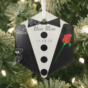 Meilleur Témoin Mariage Ornement de Noël