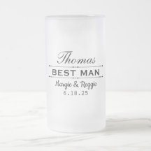 MEILLEUR TÉMOIN MUG GIVRÉ POUR LA FÊTE DE MARIAGE