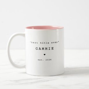 Meilleur titre jamais Gammie Mug personnalisé