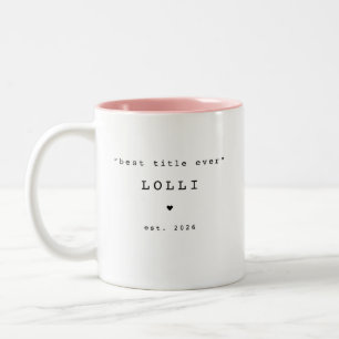 Meilleur titre jamais Lolli Mug personnalisé