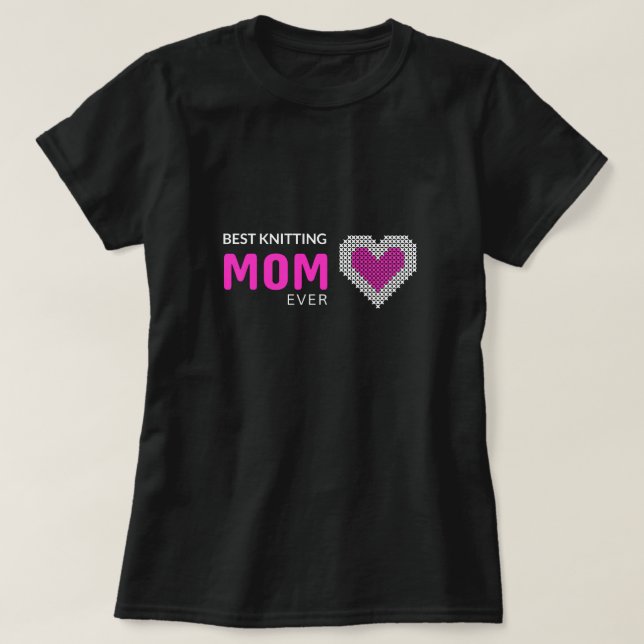 Meilleur tricot Maman Jamais T-shirt (Design devant)